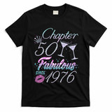 50th Birthday Chapter 50 Fabulous Since 1976 Rhinestones Diamonds T-Shirt