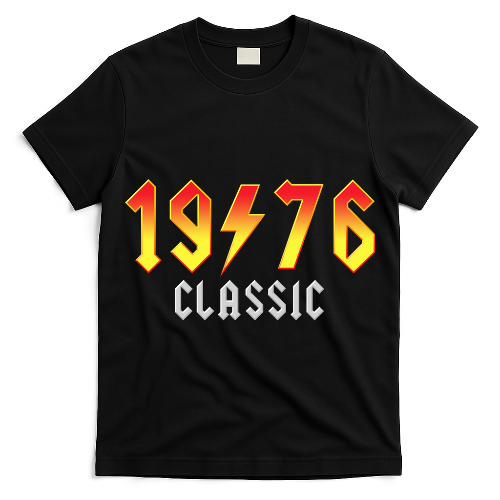 50th Birthday Classic 1976 Retro Rock Band T-Shirt