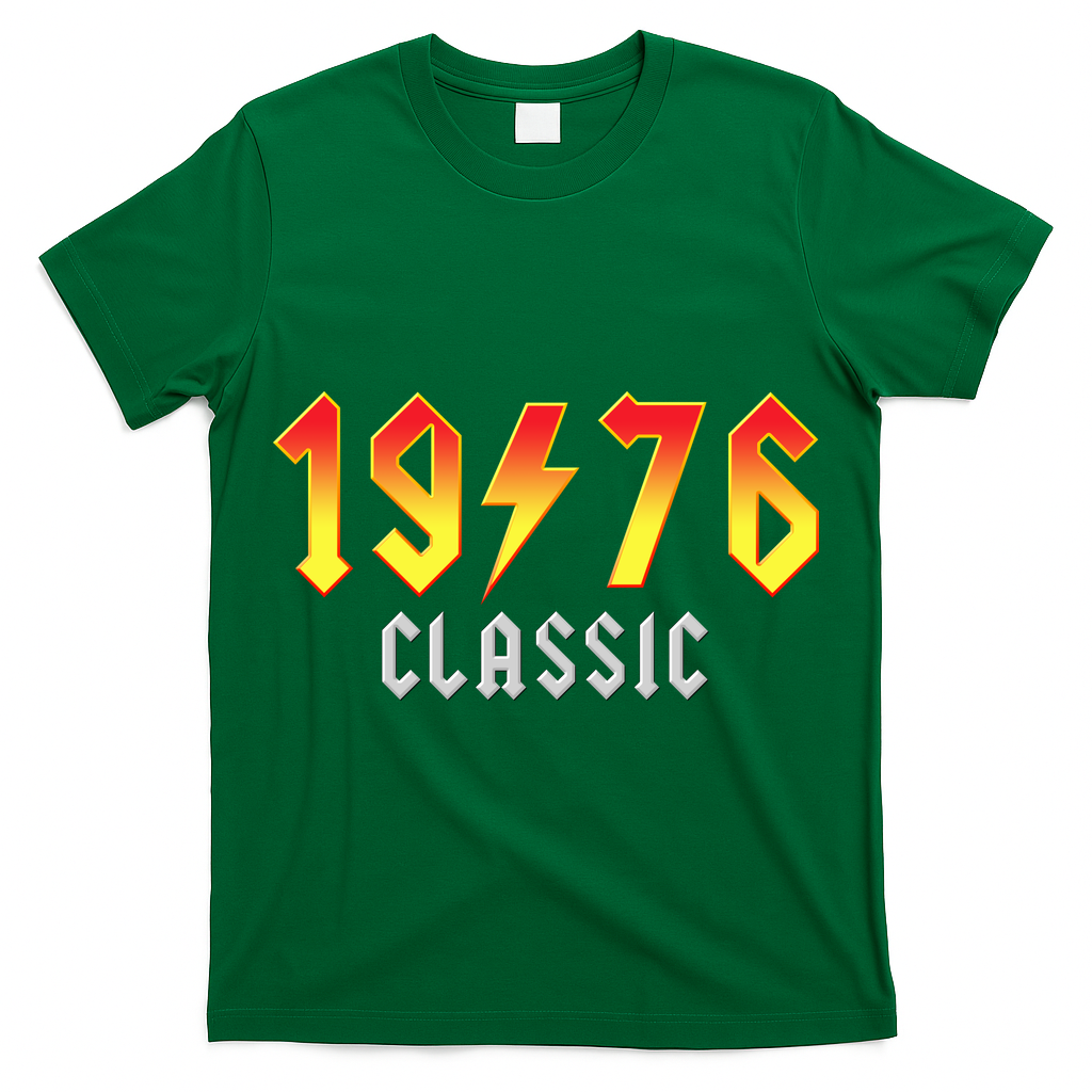 50th Birthday Classic 1976 Retro Rock Band T-Shirt