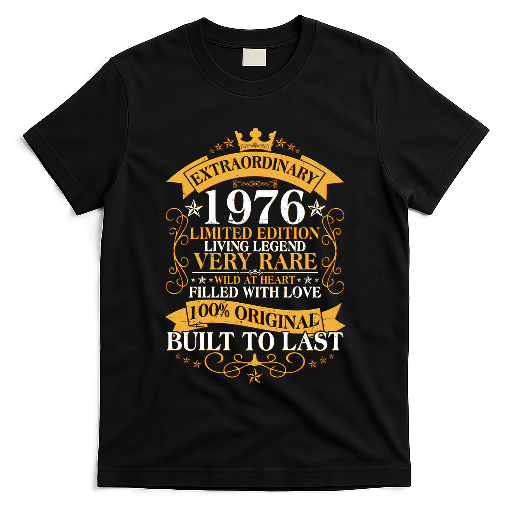 50th Birthday Extraordinary 1976 Limited Edition Living Legend Very Rare  T-Shirt