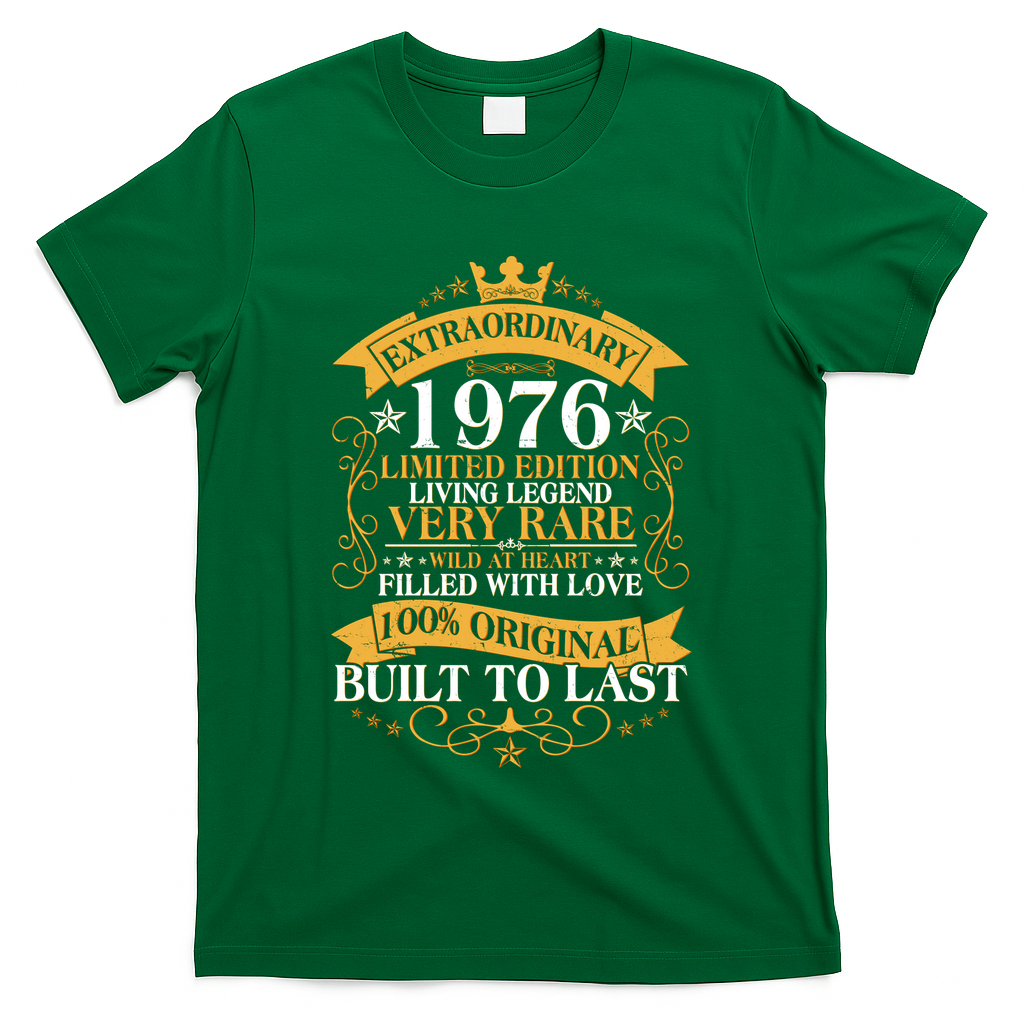 50th Birthday Extraordinary 1976 Limited Edition Living Legend Very Rare  T-Shirt