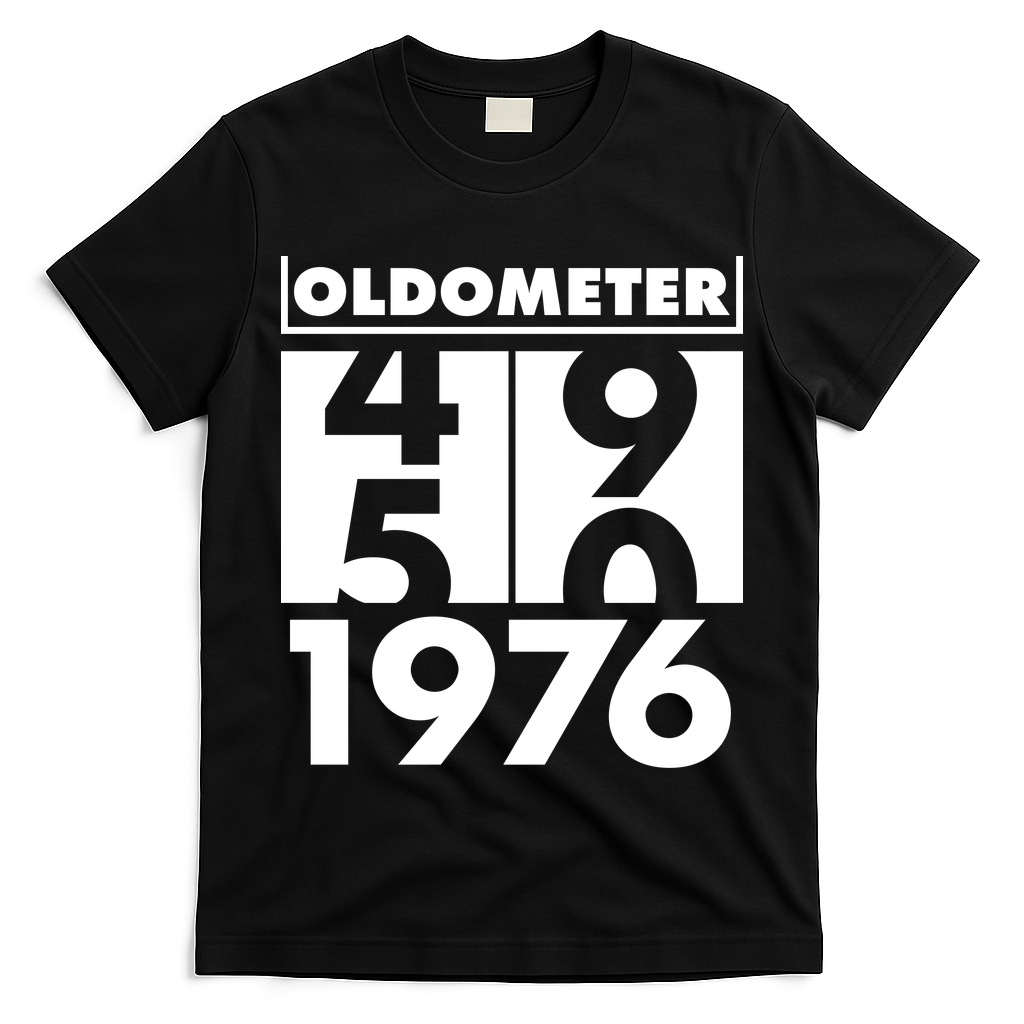 50th Birthday Oldometer 1976 T-Shirt