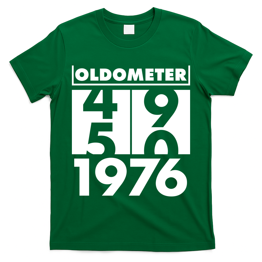 50th Birthday Oldometer 1976 T-Shirt