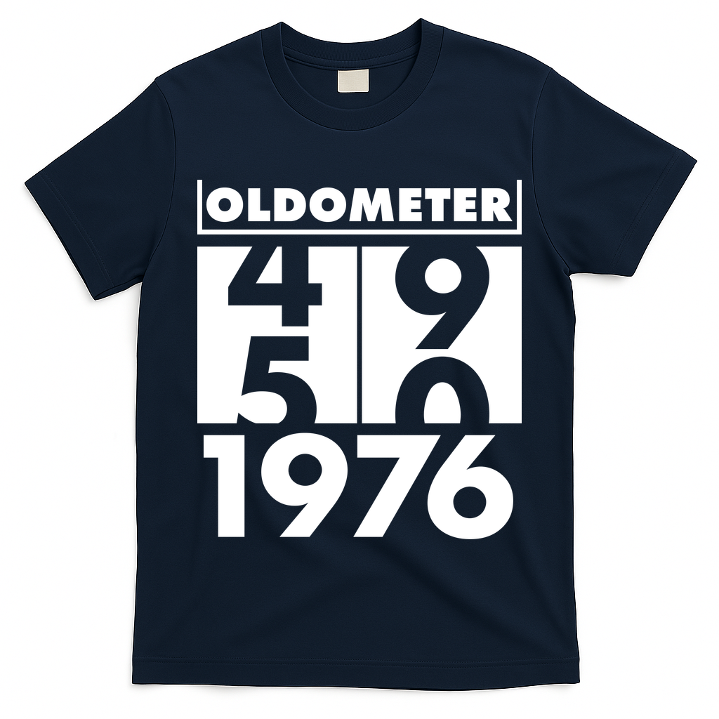 50th Birthday Oldometer 1976 T-Shirt
