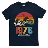 50th Birthday Retro Vintage 1976 Tropical Palm Trees T-Shirt