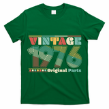 50th Birthday Retro Style Vintage 1976 Original Parts T-Shirt