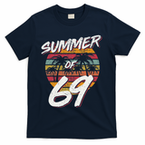 50th Birthday Summer of 69 Gift Mom Daddy T-Shirt - Navy