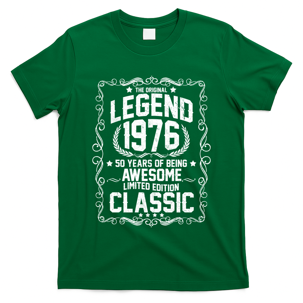 50th Birthday The Original Legend 1976 Awesome Classic  T-Shirt