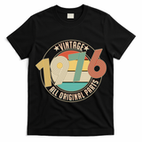 50th Birthday Vintage 1976 All Original Parts Emblem T-Shirt