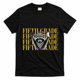 5th Fifth Grade Funny Raccoon Back To School T-Shirt - Black