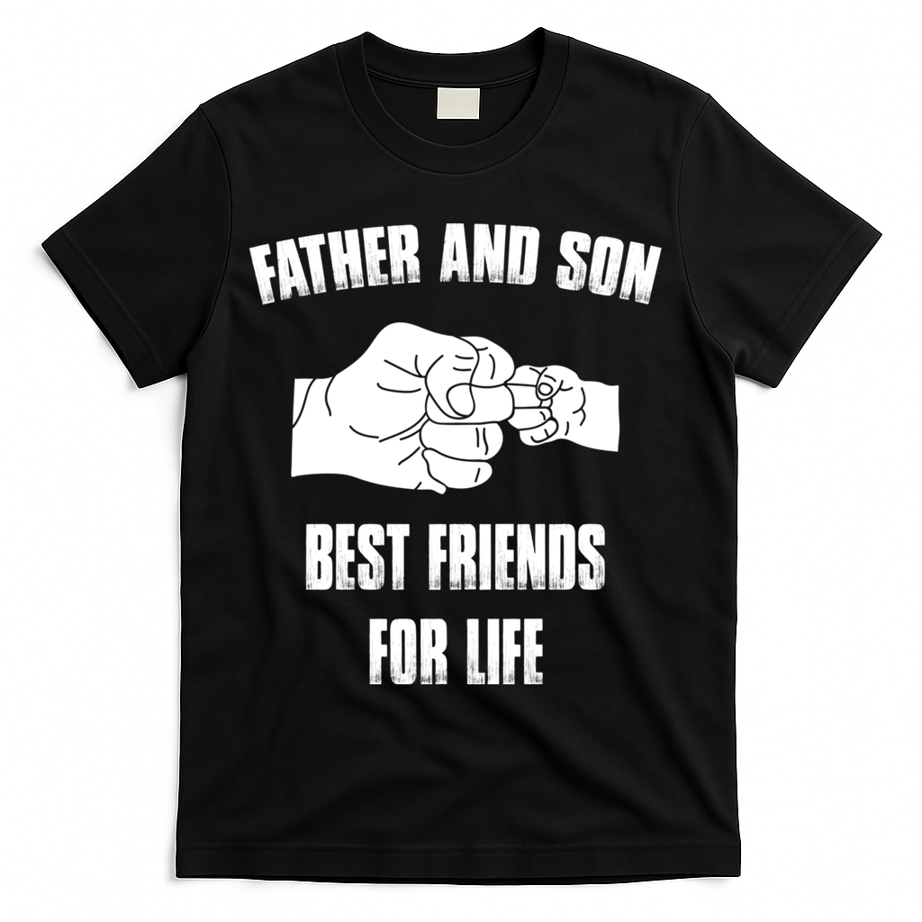 Father Son Best Friends For Life Fist Bump Gift T-Shirt