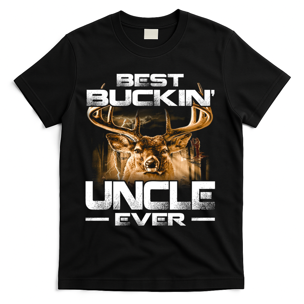 Best Buckin Uncle Ever Deer Hunting Bucking Father Gift T-Shirt