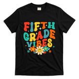 5th Grade Vibes Back To School Retro Fifth Grade Teachers T-Shirt