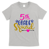 5th Grade Squad Team Arrow Heart T-Shirt