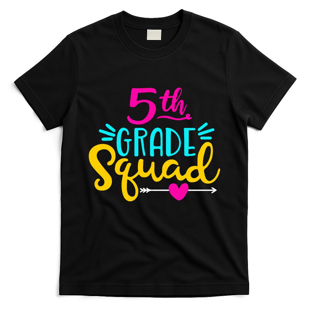 5th Grade Squad Team Arrow Heart T-Shirt