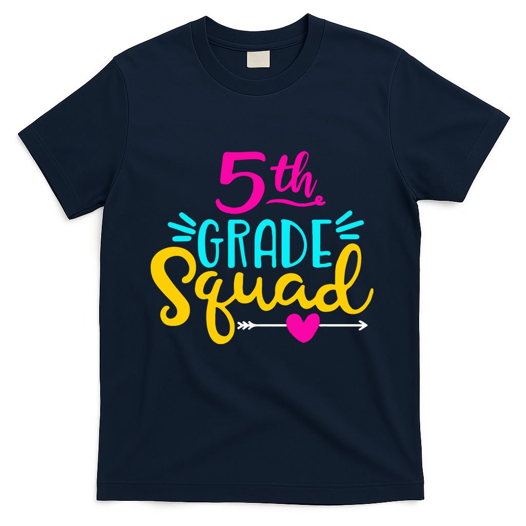 5th Grade Squad Team Arrow Heart T-Shirt