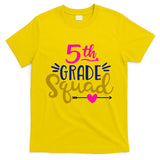 5th Grade Squad Team Arrow Heart T-Shirt