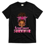 Breast Cancer Survivor Black Women Afro African Christian T-Shirt