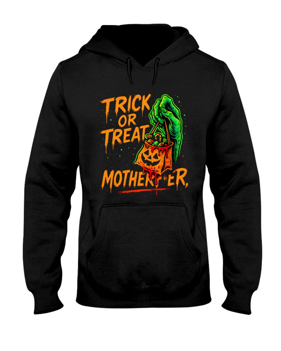 Trick or Treat, Motherfer – Zombie Hand Graffiti Glow Oversized T-Shirt