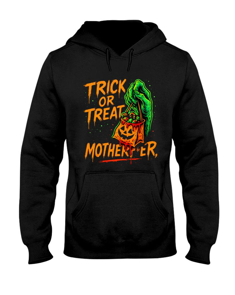 Trick or Treat, Motherfer – Zombie Hand Graffiti Glow Oversized T-Shirt