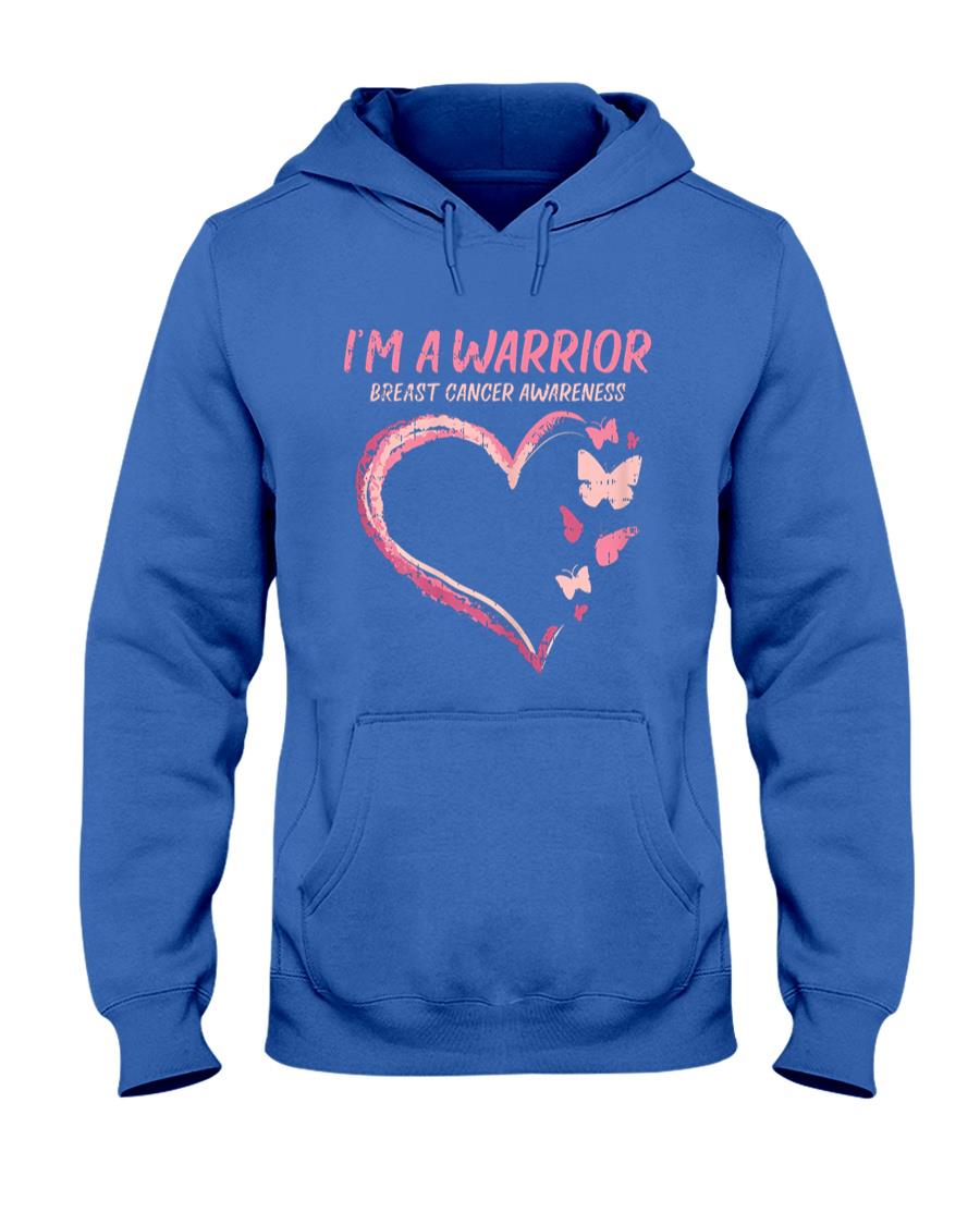 Warrior Heart Butterfly Breast Cancer Awareness Women Gift T-Shirt