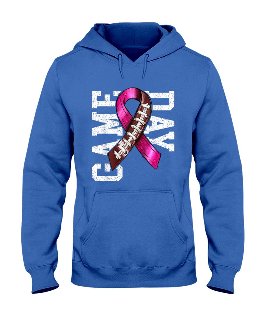Game Day - Breast Cancer Awareness Pink Football Ribbon T-Shirt