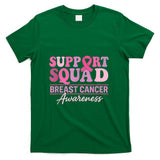 Support Groovy Squad Pink Ribbon Breast Cancer Awareness T-Shirt