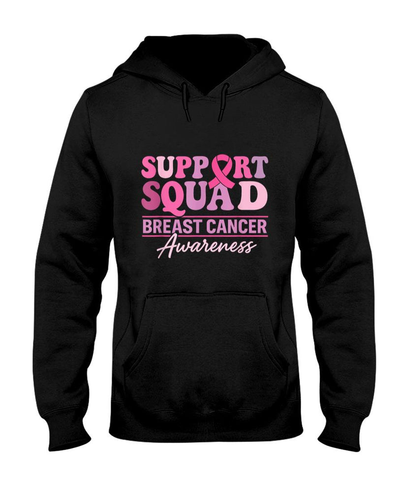 Support Groovy Squad Pink Ribbon Breast Cancer Awareness T-Shirt