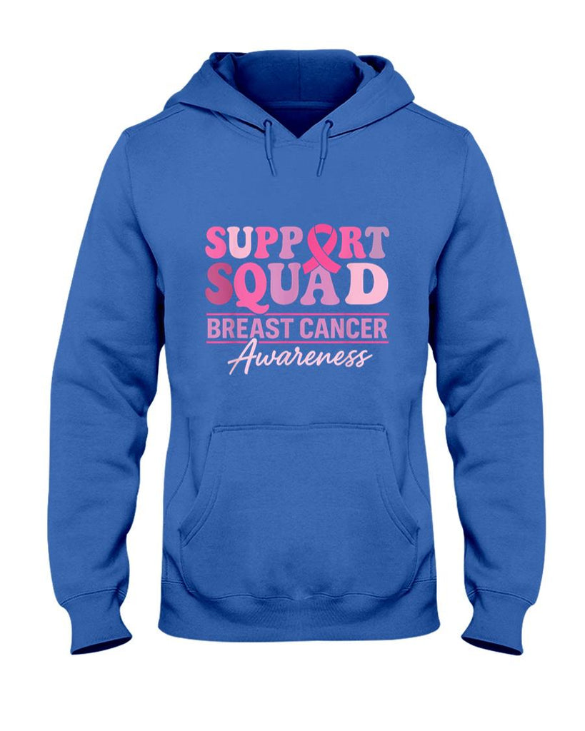 Support Groovy Squad Pink Ribbon Breast Cancer Awareness T-Shirt