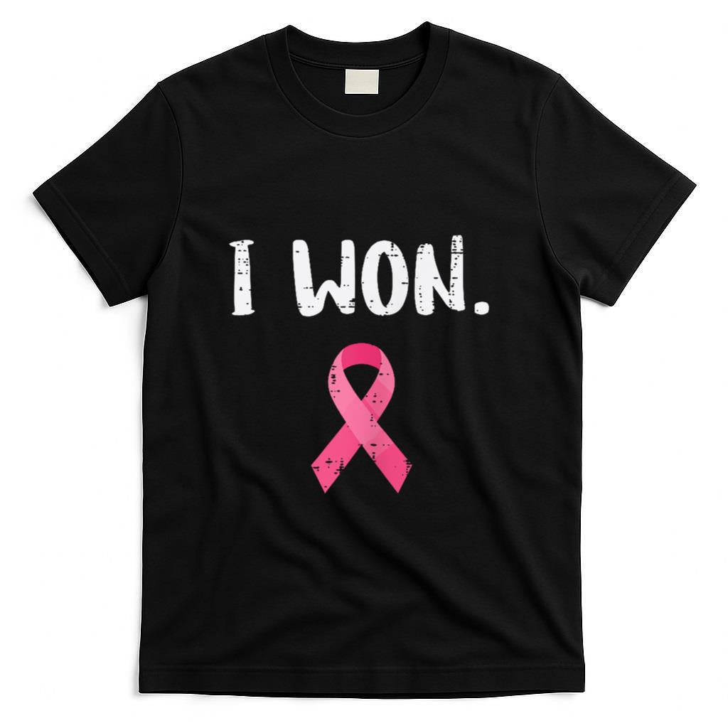 Breast Cancer Survivor I Won Pink Ribbon Awareness Women T-Shirt