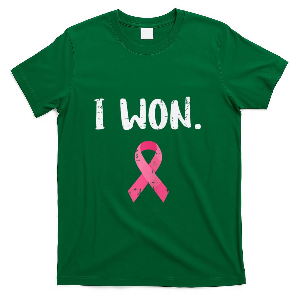 Breast Cancer Survivor I Won Pink Ribbon Awareness Women T-Shirt