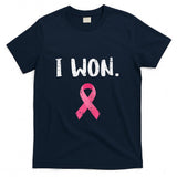 Breast Cancer Survivor I Won Pink Ribbon Awareness Women T-Shirt