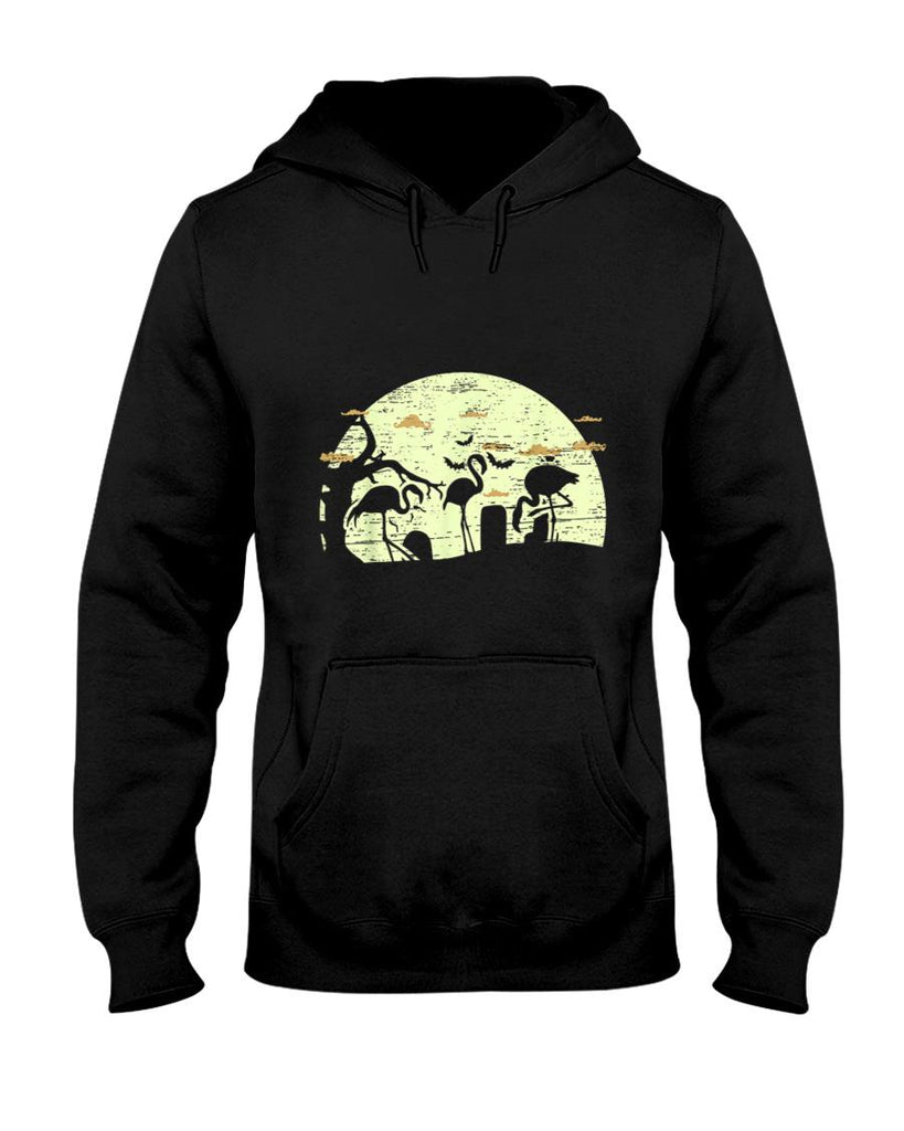 Flamingo Pink Exotic Bird Halloween Spooky Trick Or Treat T-Shirt