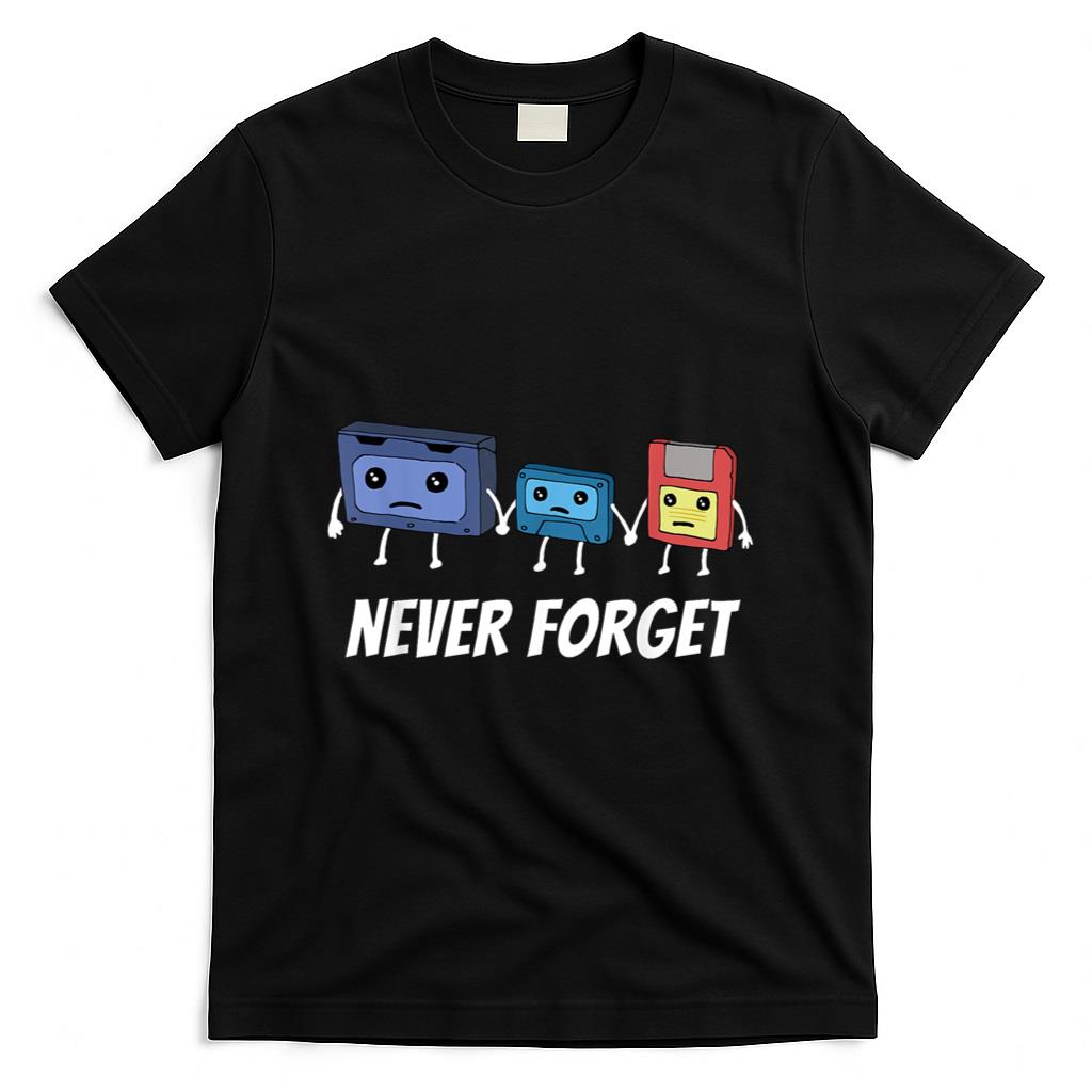 Retro Nostalgia - Never Forget Cassette Clothing - Never Forget Cassette T-Shirt - Women's RetroNostalgia Fans - Black
