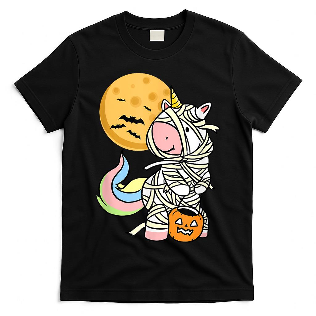 Funny Mummy Unicorn Halloween scary Trick Or Treats T-Shirt