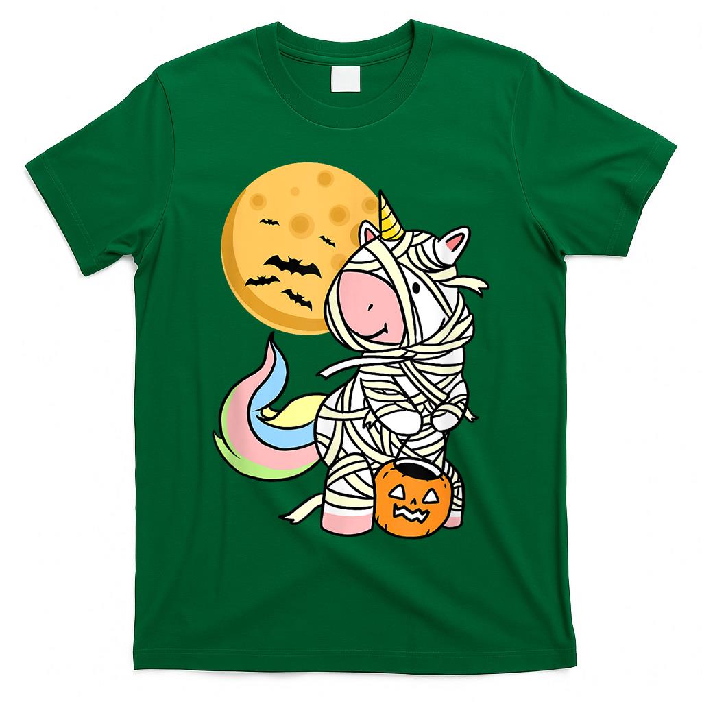 Funny Mummy Unicorn Halloween scary Trick Or Treats T-Shirt