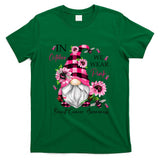 In October We Wear Pink Gnome Breast Cancer Awareness T-Shirt
