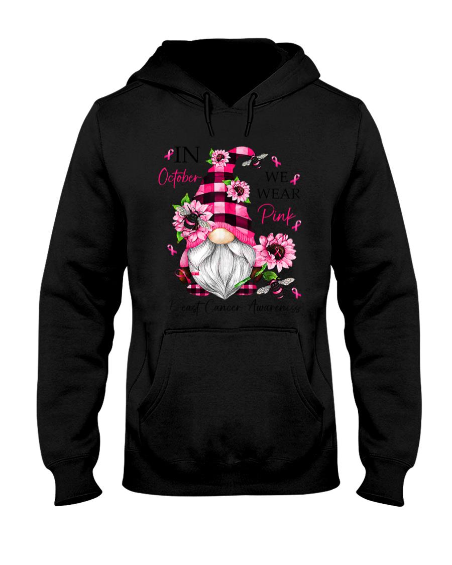 In October We Wear Pink Gnome Breast Cancer Awareness T-Shirt