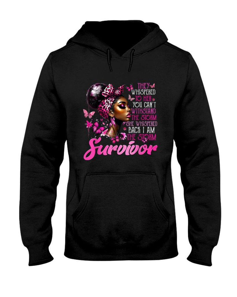 I Am The Storm Survivor Black Woman Breast Cancer Awareness T-Shirt