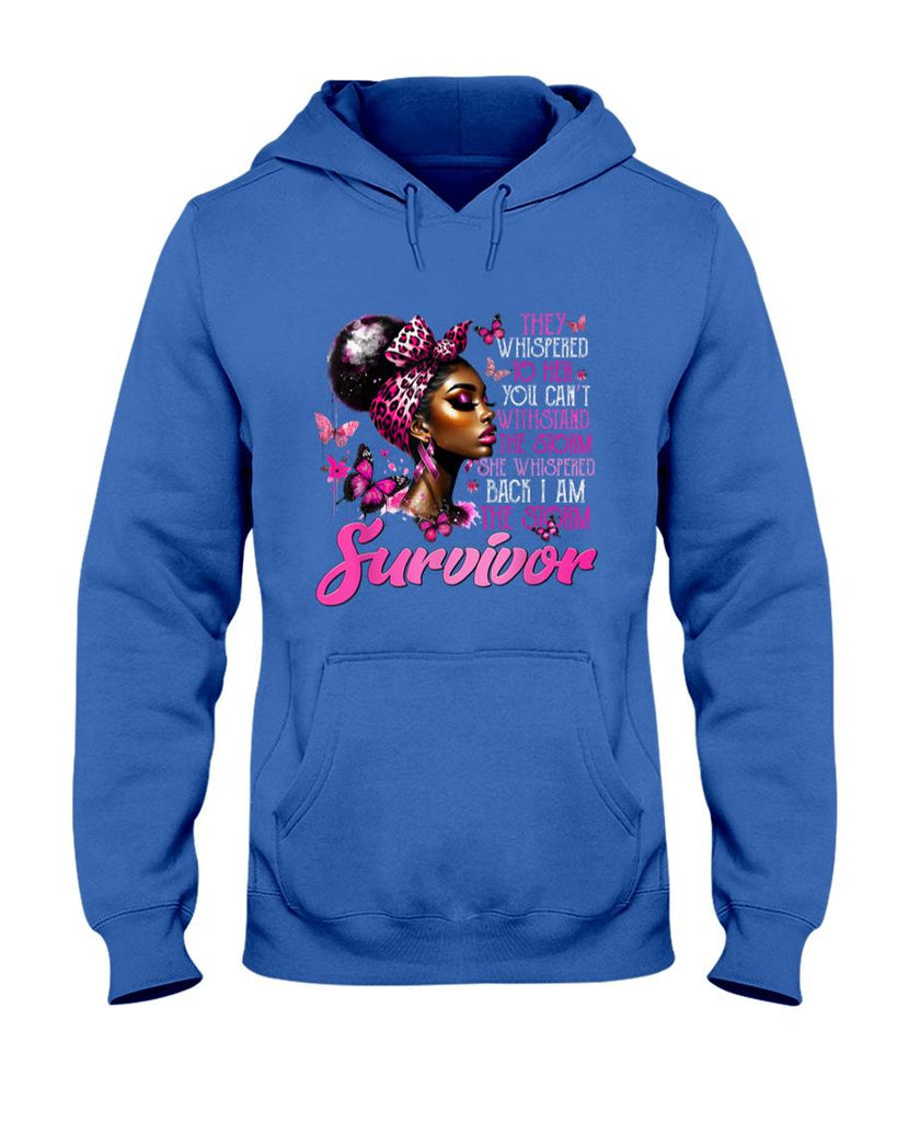 I Am The Storm Survivor Black Woman Breast Cancer Awareness T-Shirt