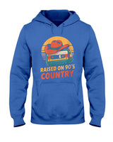 Retro Nostalgia - Womens Raised On 90s Country Vintage Music Nostalgia Retro Cassette T-Shirt