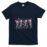 Pink Ribbon Skeleton Halloween Breast Cancer Awareness T-Shirt