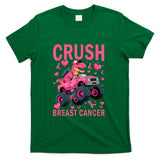 Crush Breast Cancer Awareness Pink Monster Truck Boys Kids T-Shirt