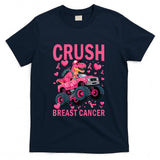 Crush Breast Cancer Awareness Pink Monster Truck Boys Kids T-Shirt