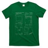 Retro Nostalgia - Tech Nerd Gift - Retro Personal Computer Patent Drawing T-Shirt
