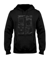 Retro Nostalgia - Tech Nerd Gift - Retro Personal Computer Patent Drawing T-Shirt