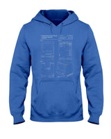 Retro Nostalgia - Tech Nerd Gift - Retro Personal Computer Patent Drawing T-Shirt
