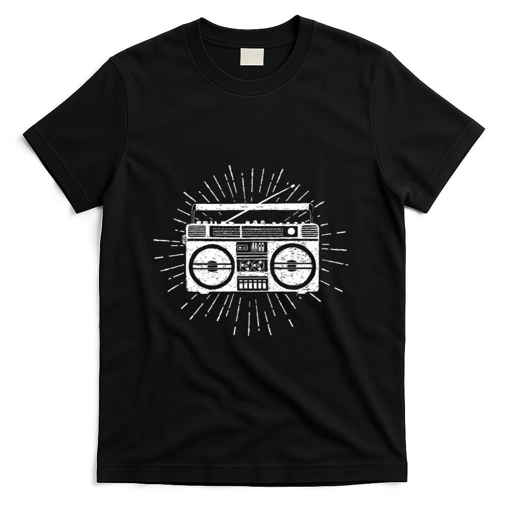 Retro Nostalgia - Old School Boombox Tshirt - Retro Music 80s 90s Nostalgia