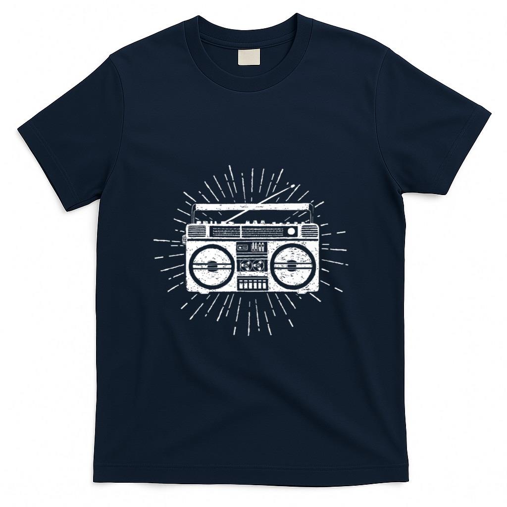 Retro Nostalgia - Old School Boombox Tshirt - Retro Music 80s 90s Nostalgia