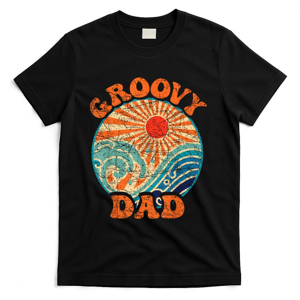 Retro Nostalgia - Groovy Dad 70s Aesthetic Nostalgia 1970's Retro Dad T-Shirt